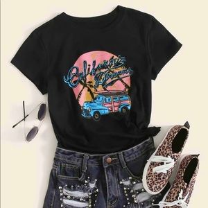 Letter Graphic Short Sleeve Tee